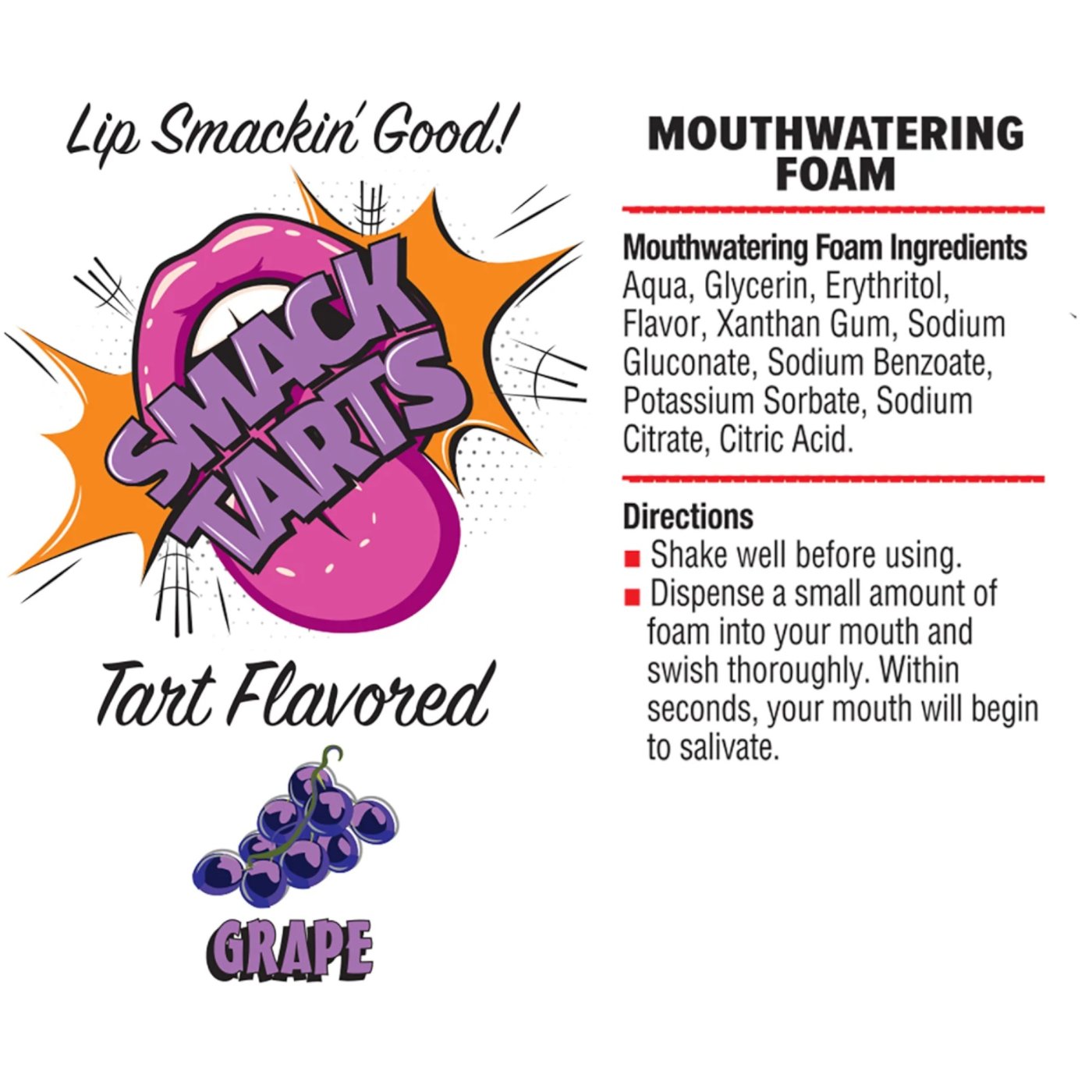 SMACK Tarts Mouthwatering Flavoured Oral Sex Foam 80ml