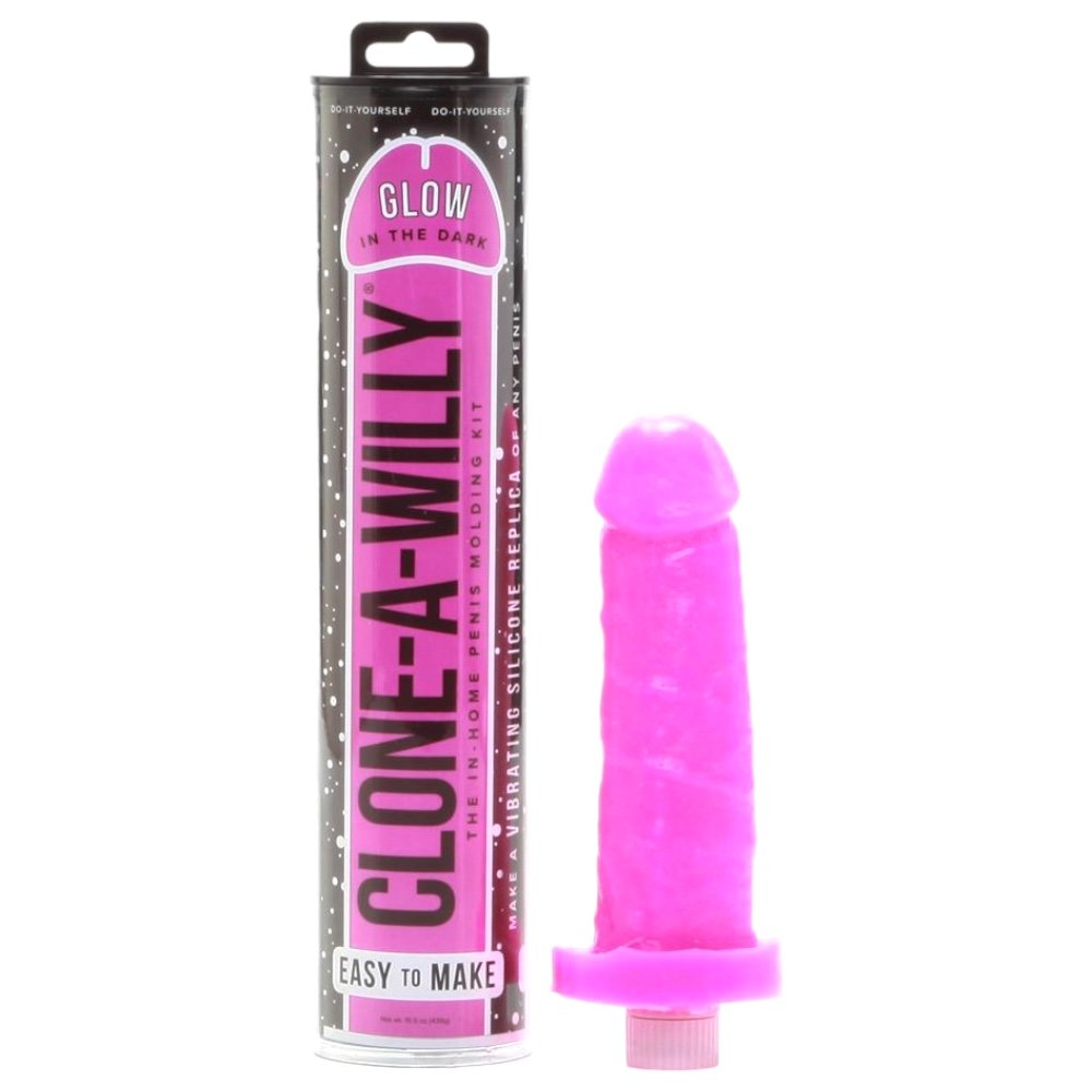 Clone-A-Willy Glow In The Dark Vibrator Moulding Kit Hot Pink – Clone A Willy