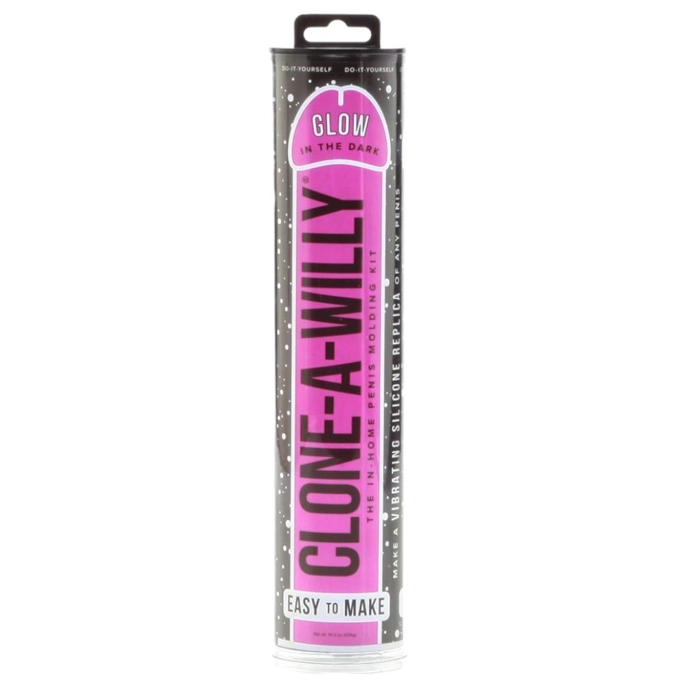 Clone-A-Willy Glow In The Dark Vibrator Moulding Kit Hot Pink