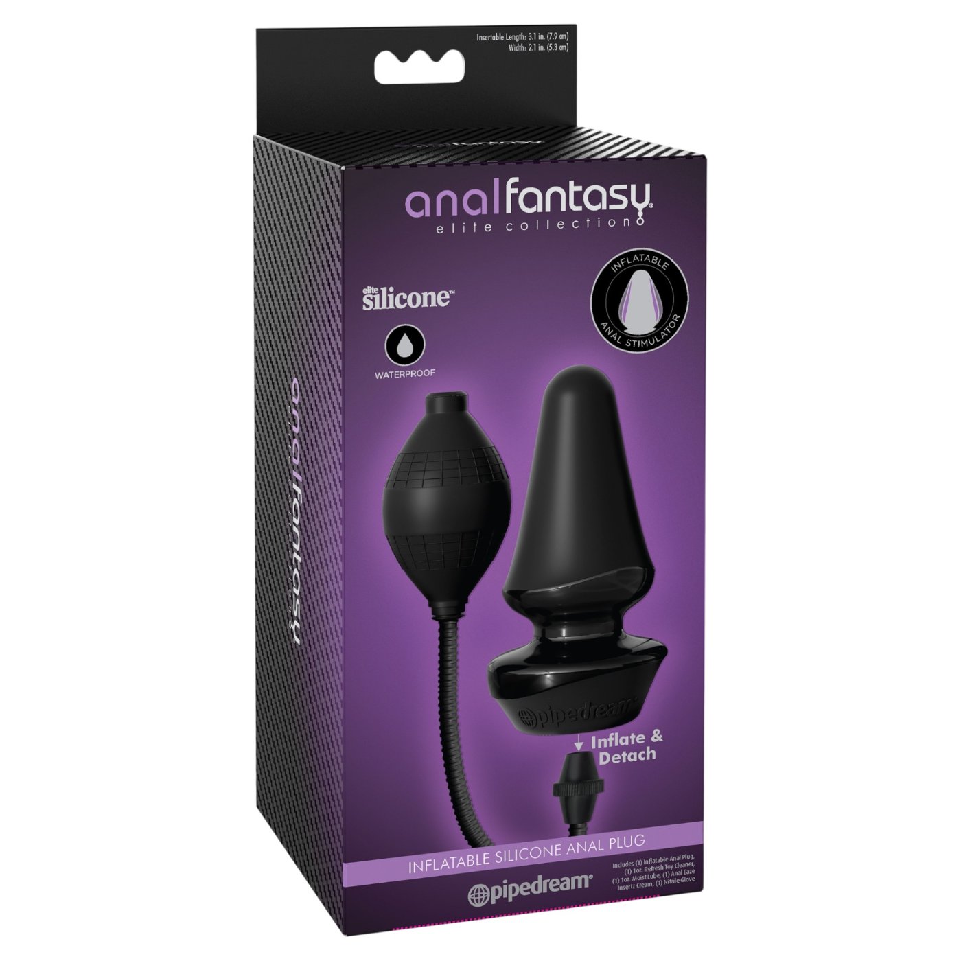 Anal Fantasy Elite Silicone Inflatable Butt Plug