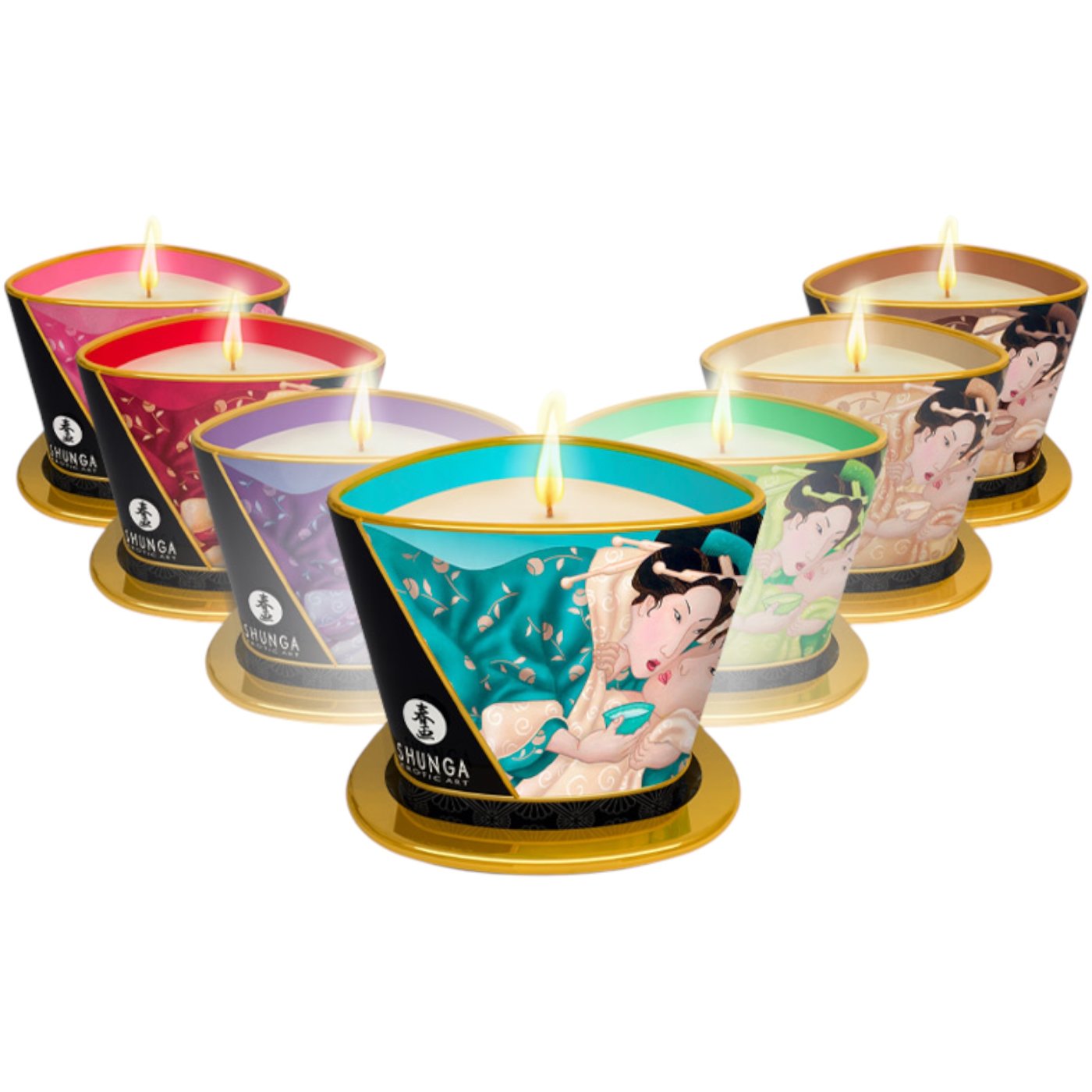 Shunga Massage Candle Aphrodisia Rose 170ml