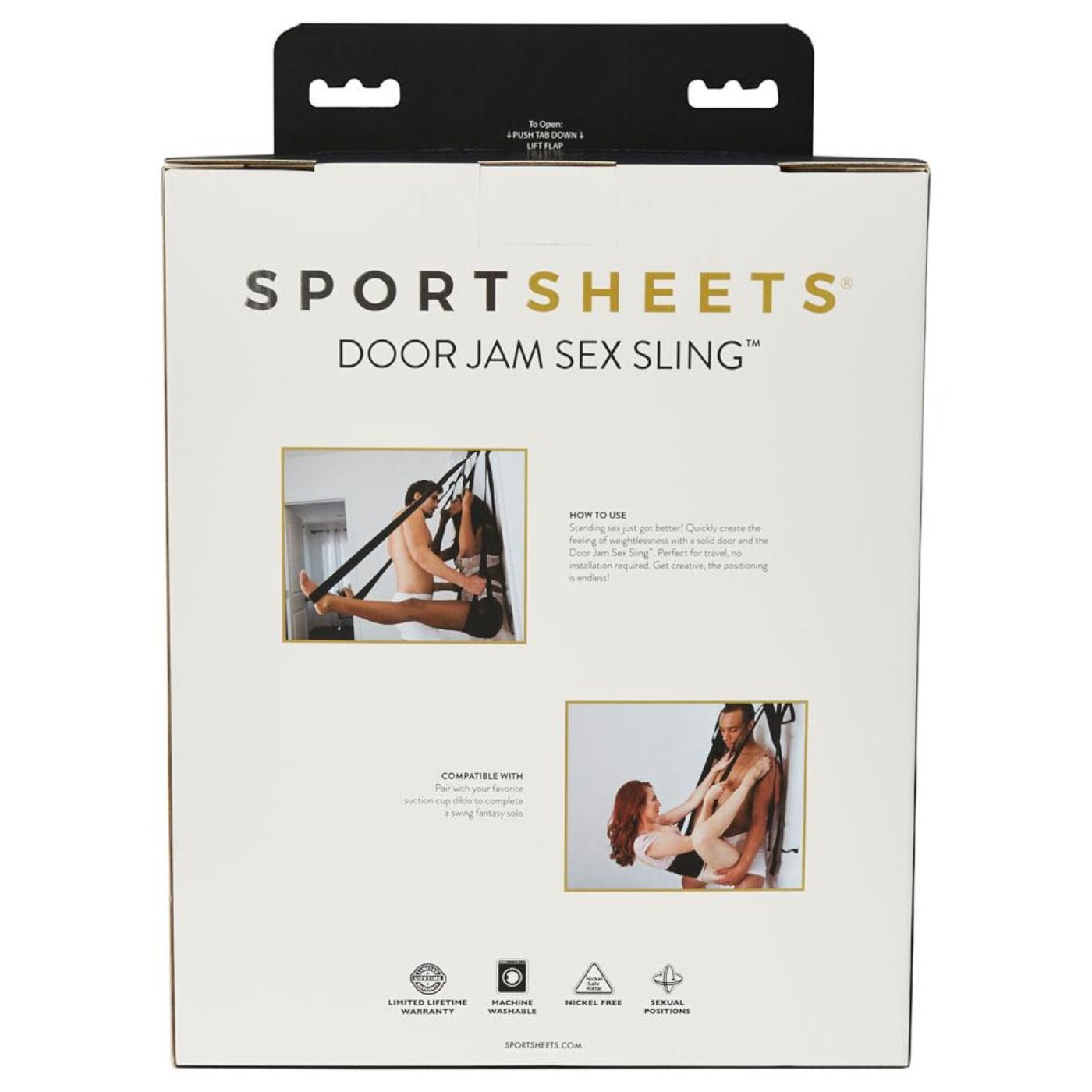 Sportsheets Door Jam Sex Sling Black