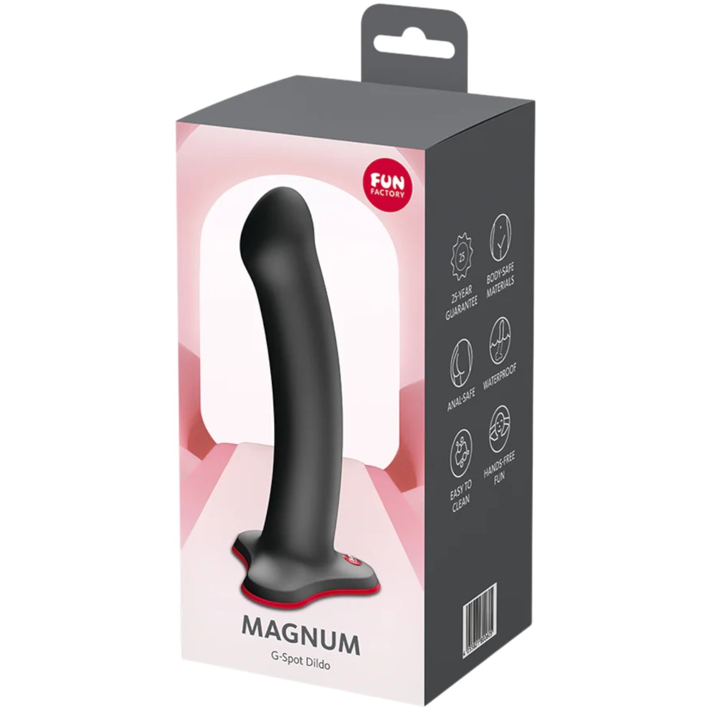 Fun Factory Magnum G Spot Dildo with Suction Cup Black 7 Inch