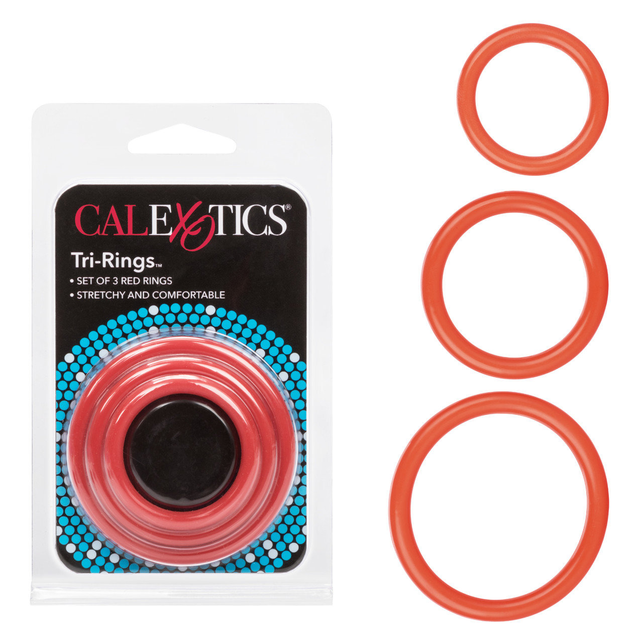 CalExotics Tri-Ring Cock Ring Set (3 Pack)