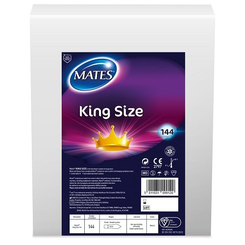 Mates King Size Condom 144 Bulk Pack
