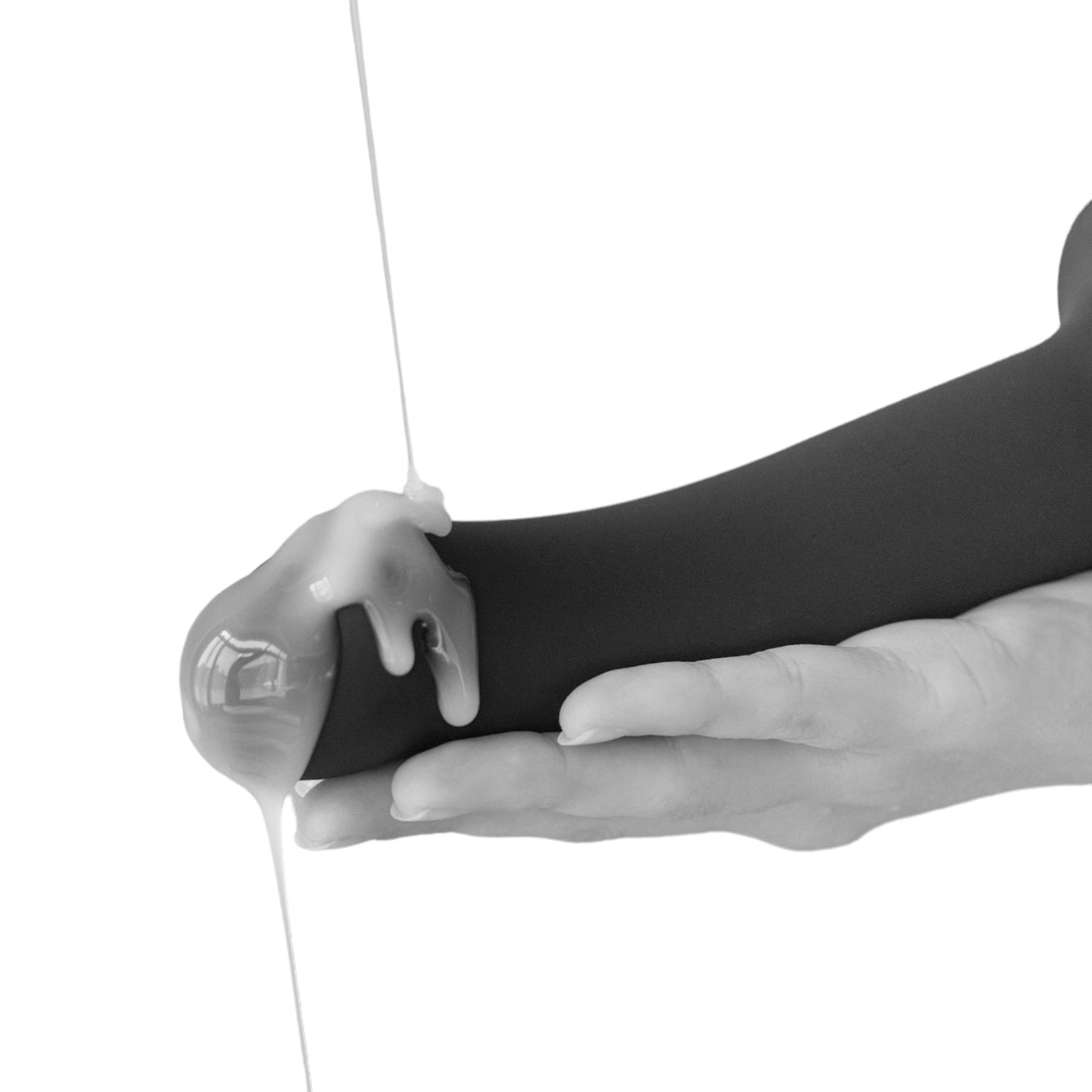 Strap-On-Me Squirting Cum Dildo Black L 6.7 Inch
