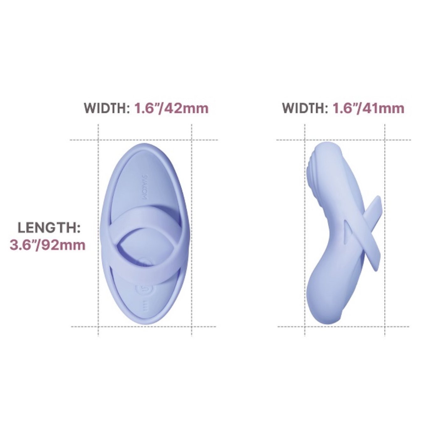 Svakom Echo 2 Flexible Warming Finger Vibrator Blue