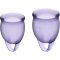 Satisfyer Feel Confident Menstruation Cup Set Violet (2 Piece) 