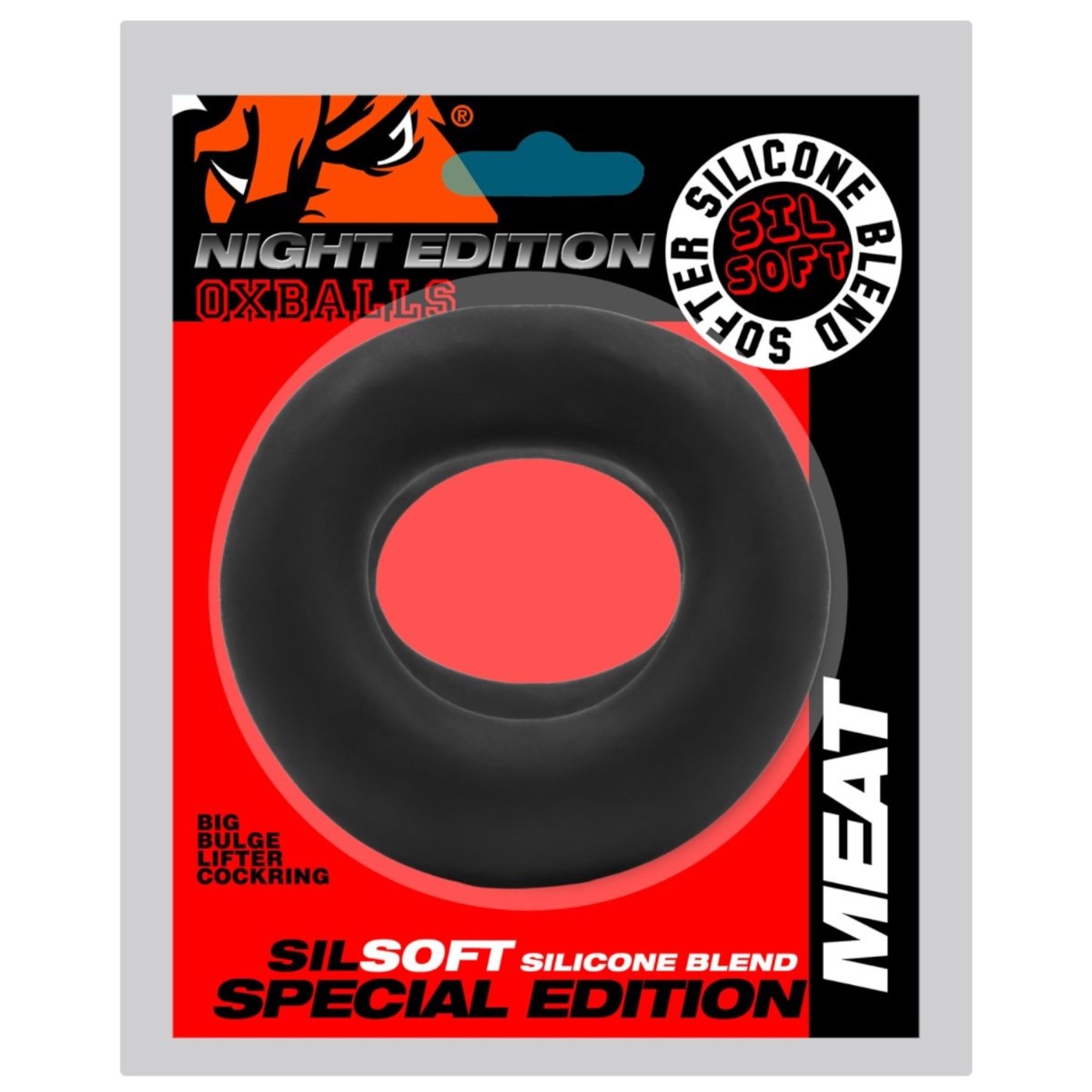 Oxballs Meat Big Bulge Lifter Cock Ring Night Edition