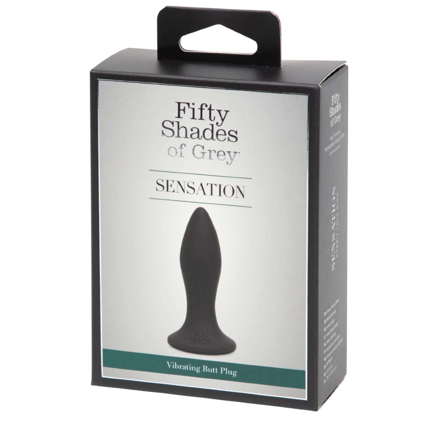 Fifty Shades of Grey Sensation Rechargeable Silicone Vibrating Butt Plug 3.4 Inch