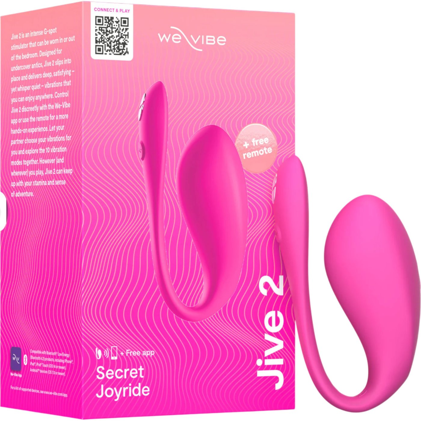 We-Vibe Jive 2 Remote & App Controlled Rechargeable Love Egg Vibrator
