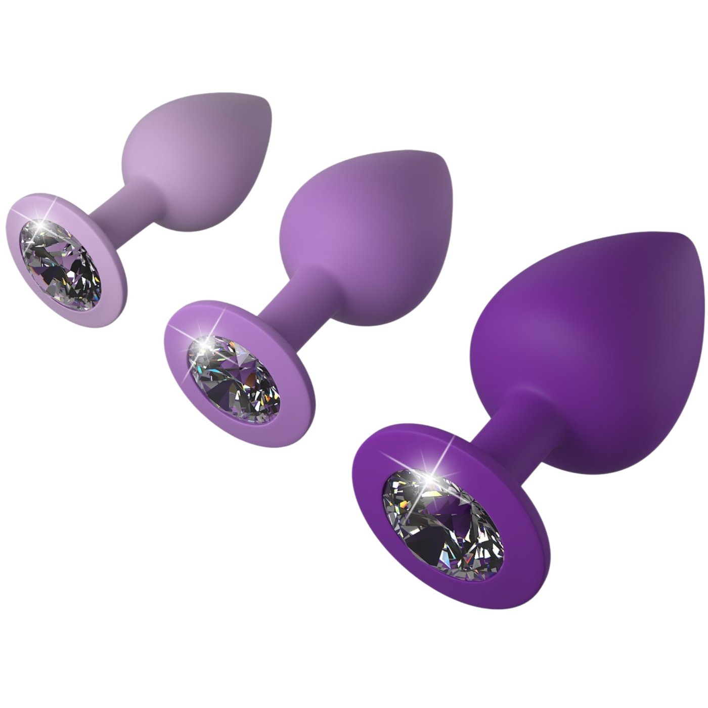 Fantasy for Her Little Gems 3-Piece Silicone Butt Plug Trainer Set