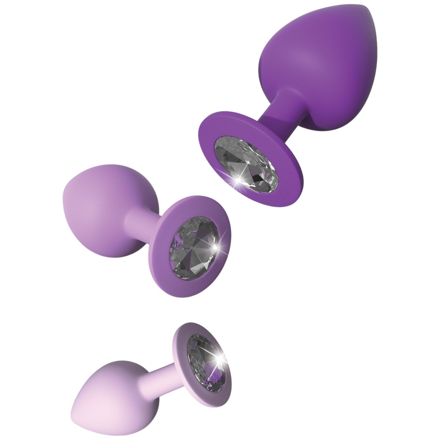 Fantasy for Her Little Gems 3-Piece Silicone Butt Plug Trainer Set