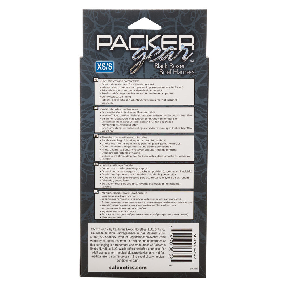 CalExotics Packer Gear Boxer Harness Black XS/S