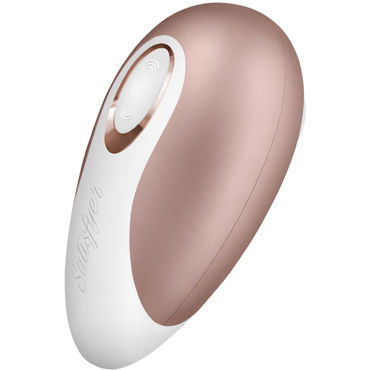 Satisfyer Pro Deluxe Next Generation Clitoral Air Pulse Stimulator White Gold
