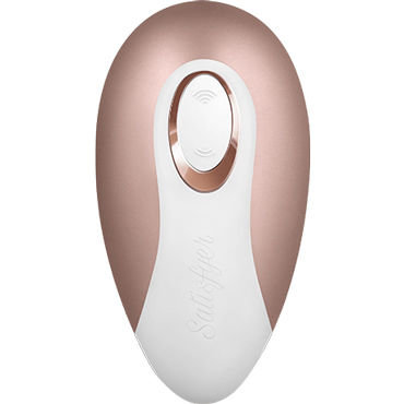 Satisfyer Pro Deluxe Next Generation Clitoral Air Pulse Stimulator White Gold