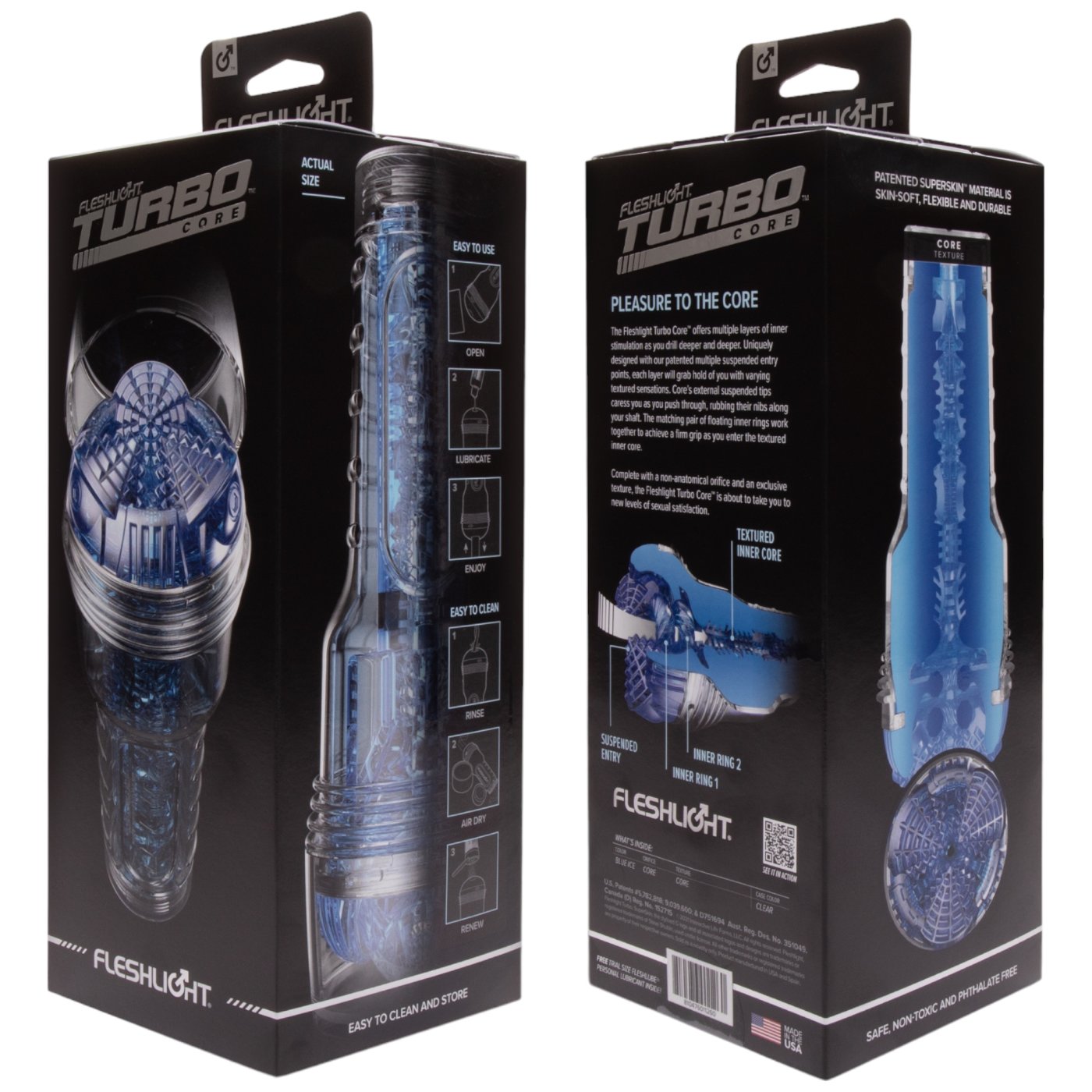 Fleshlight Turbo Core Blue Ice Male Masturbator