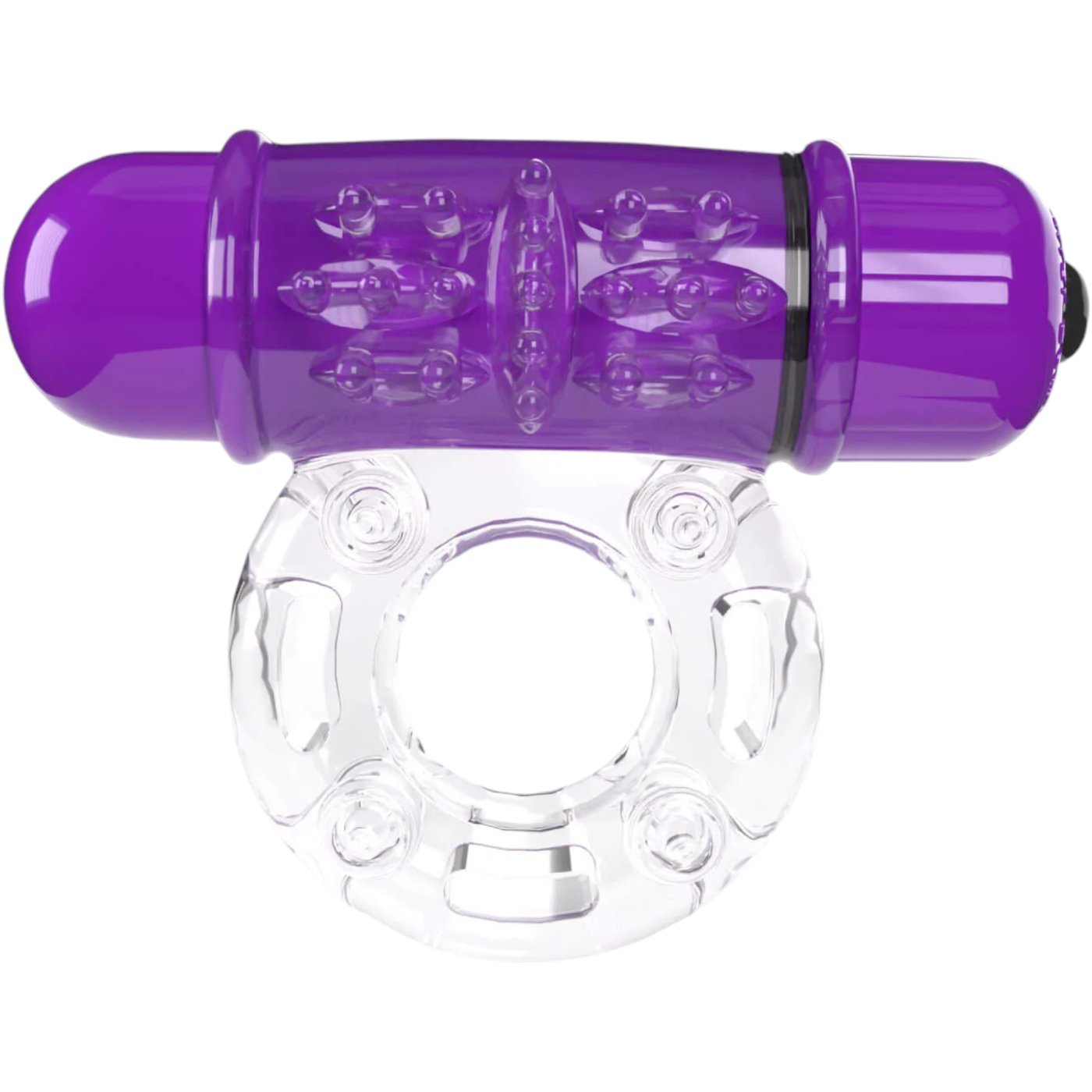 Screaming O 4B Deep Rumbling OWow Vibrating Cock Ring Grape