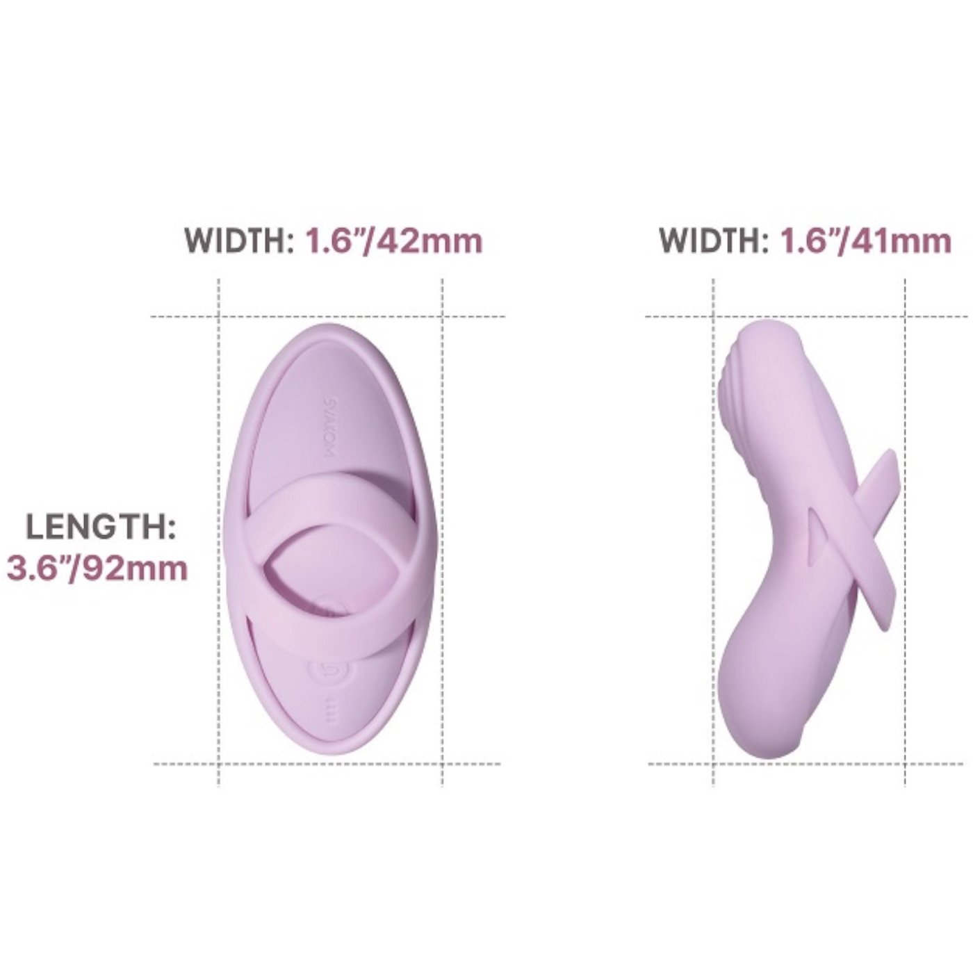 Svakom Echo 2 Flexible Warming Finger Vibrator Pink