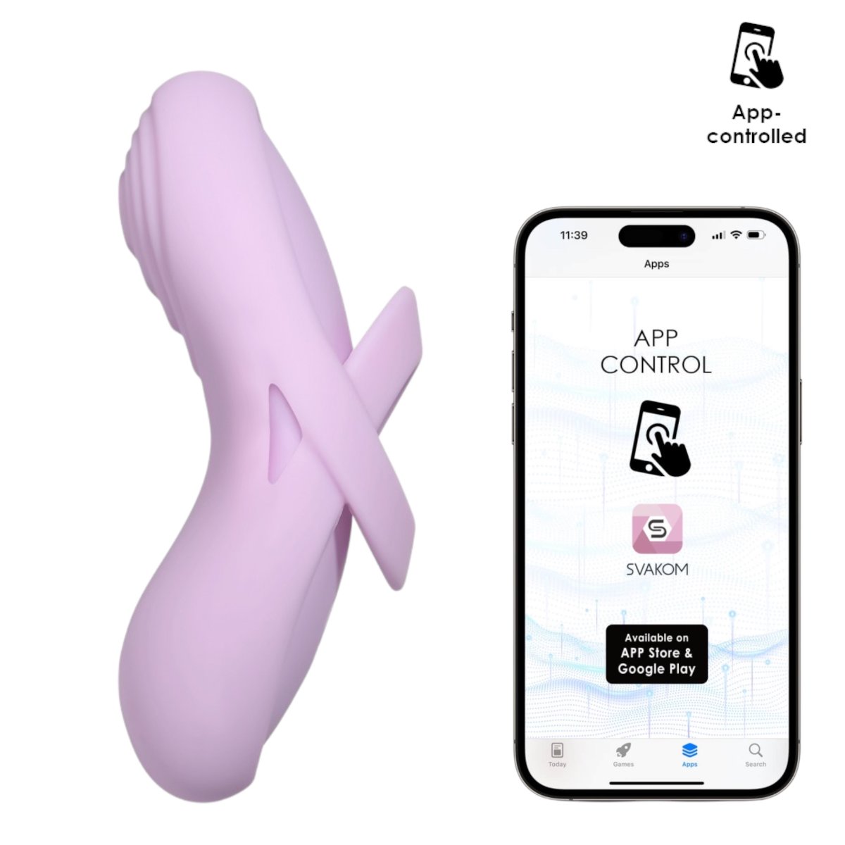 Svakom Echo 2 Flexible Warming Finger Vibrator Pink