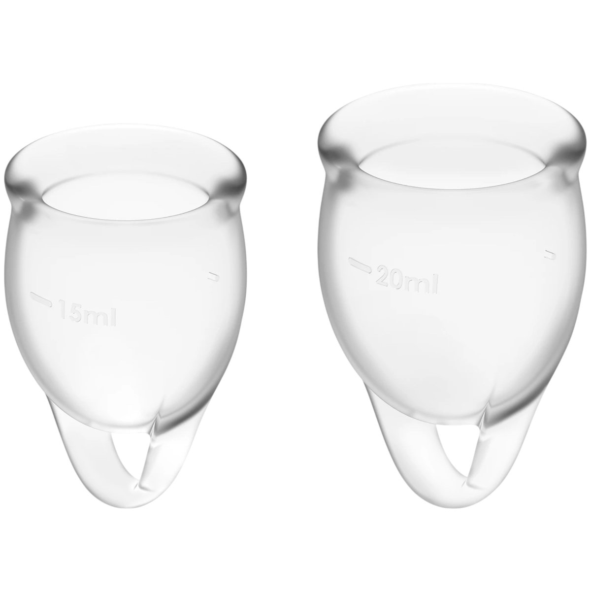 Satisfyer Feel Confident Menstruation Cup Set Clear (2 Piece)