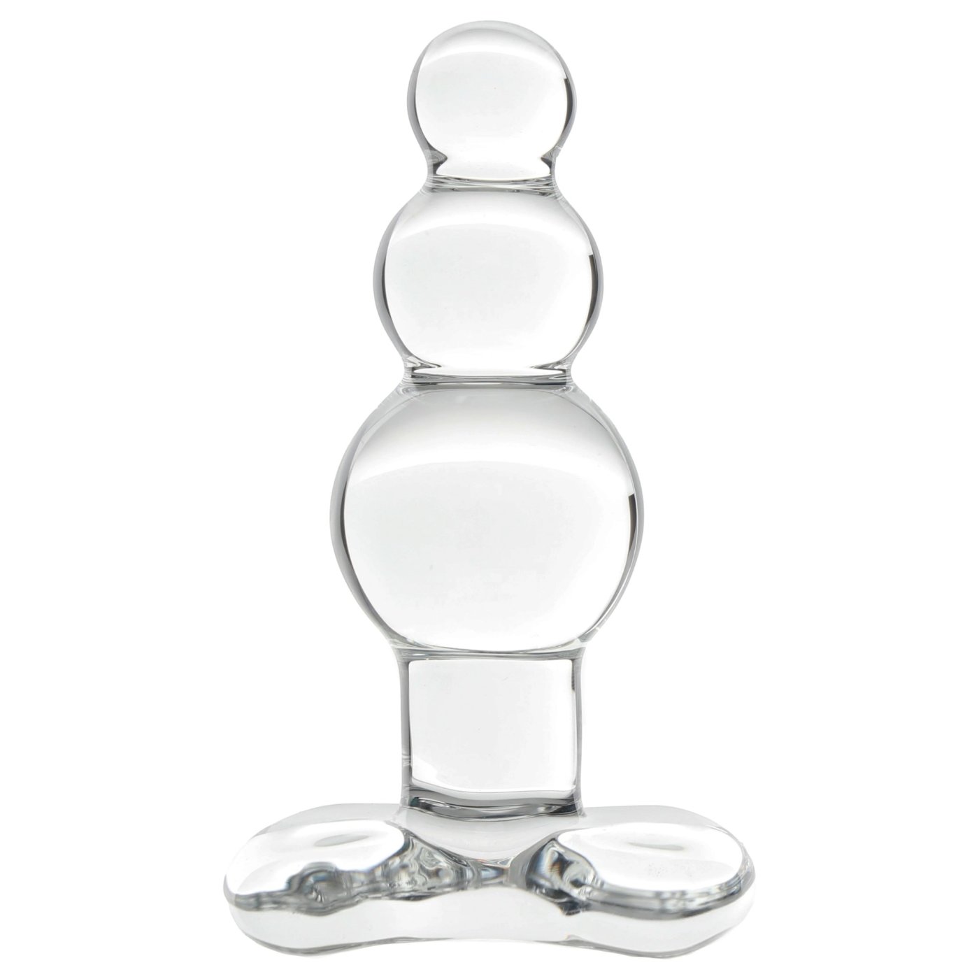 Clarity Utopian Reverie Beaded Glass Butt Plug 4 Inch