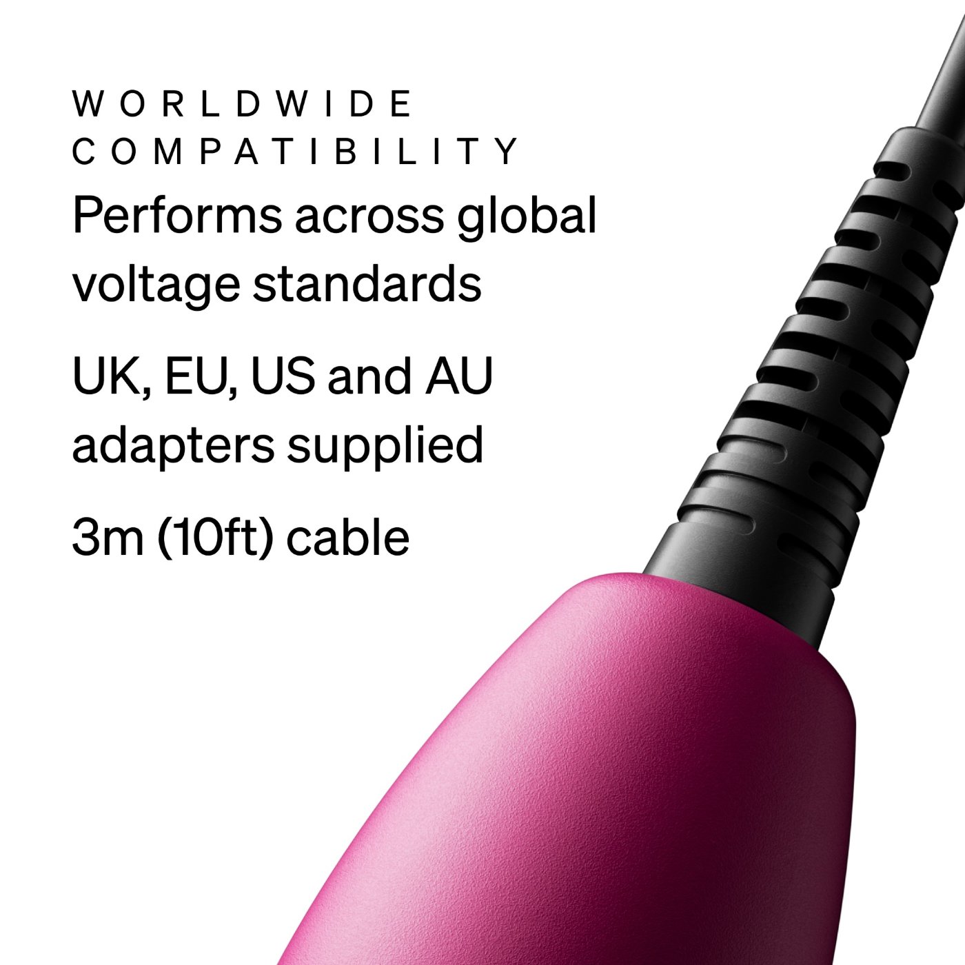 Doxy Original Plug-In Wand Vibrator Pink