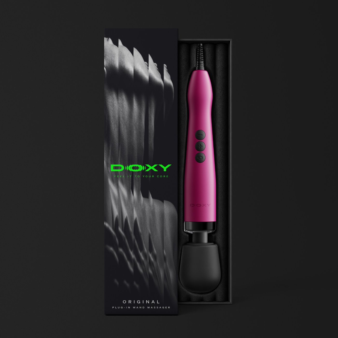 Doxy Original Plug-In Wand Vibrator Pink