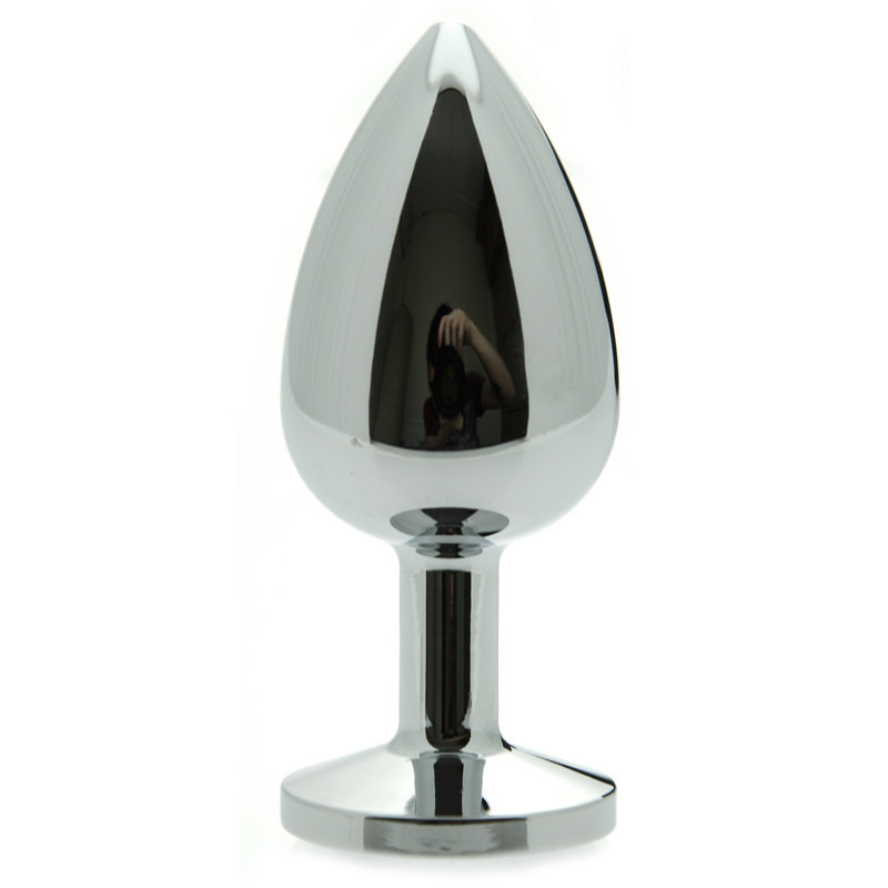 Rimba Large Jewelled Butt Plug Clear Crystal
