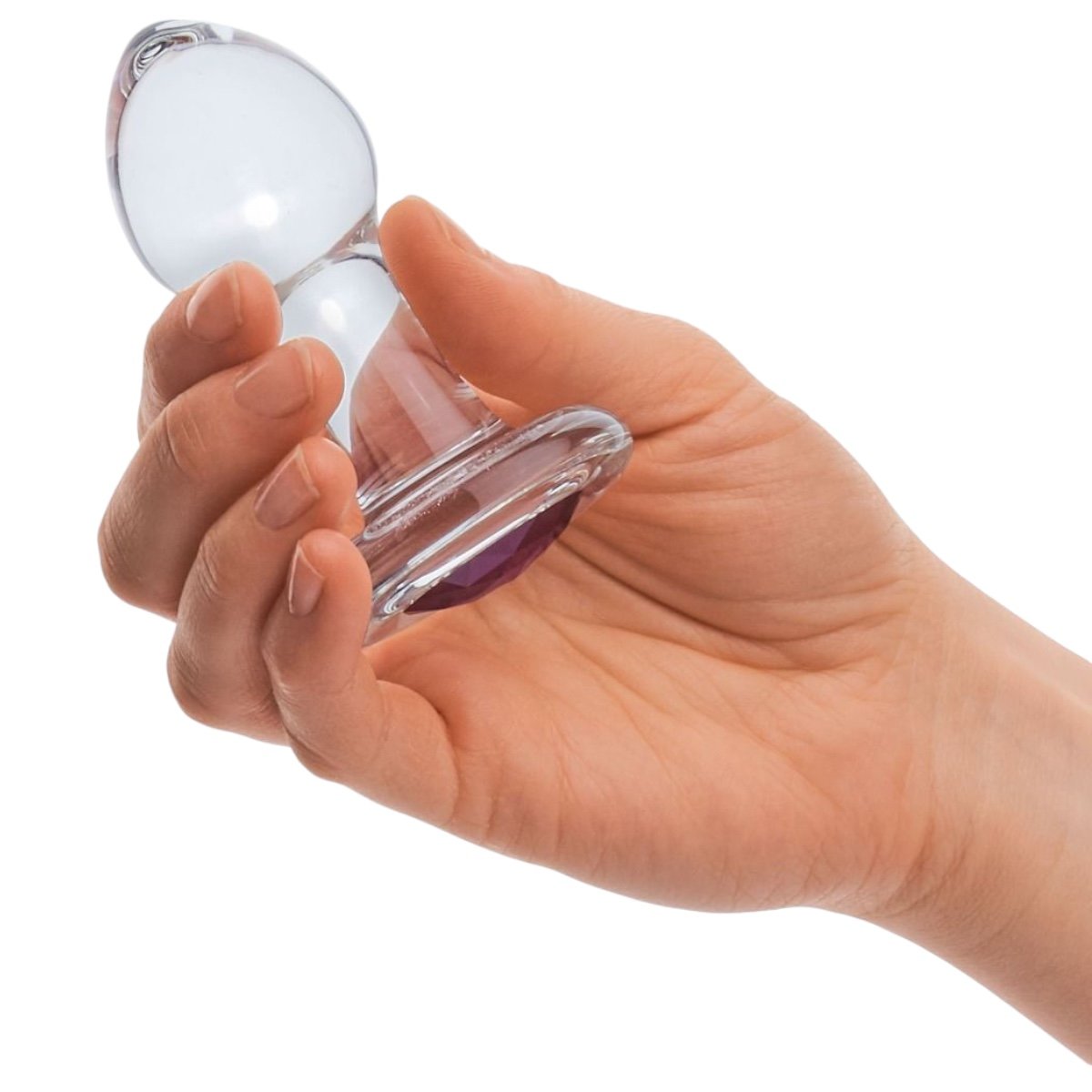 Glas Bling Bling Glass Butt Plug 3.5"