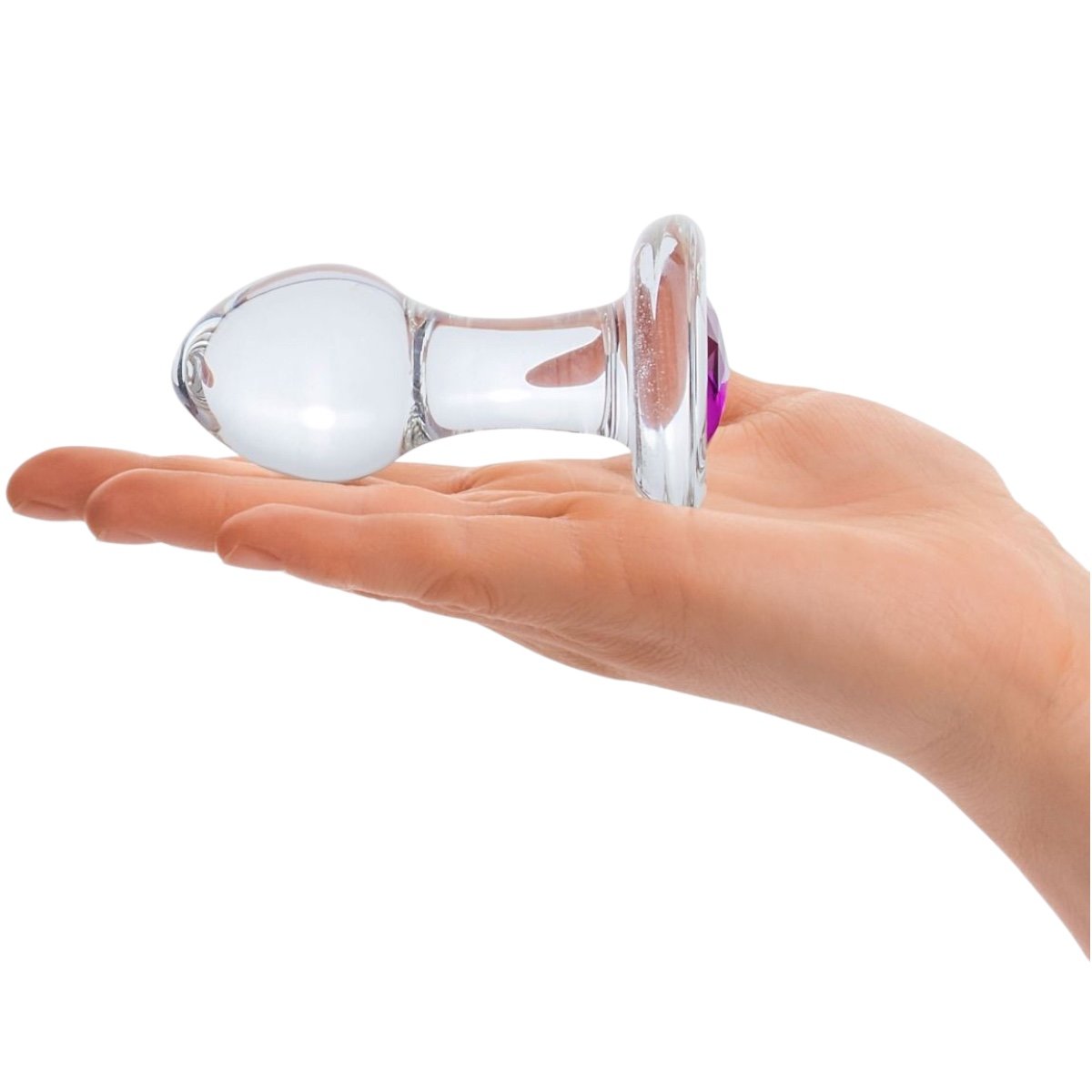 Glas Bling Bling Glass Butt Plug 3.5"