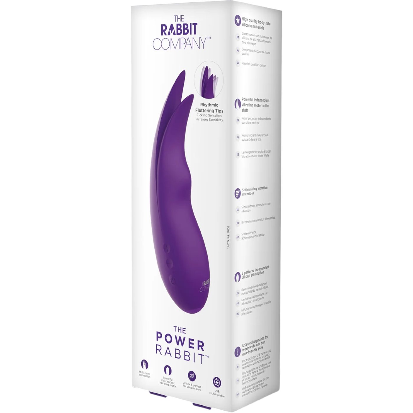 The Rabbit Company The Power Rabbit Rechargeable Clitoral Vibrator Purple