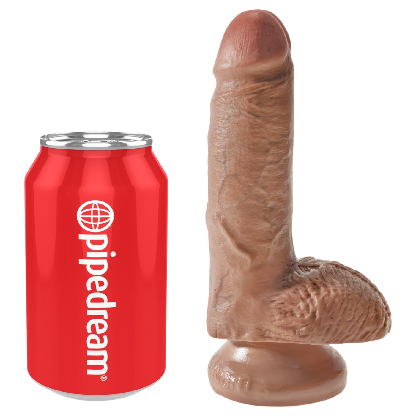 King Cock Realistic Suction Cup Dildo with Balls 7 Inch