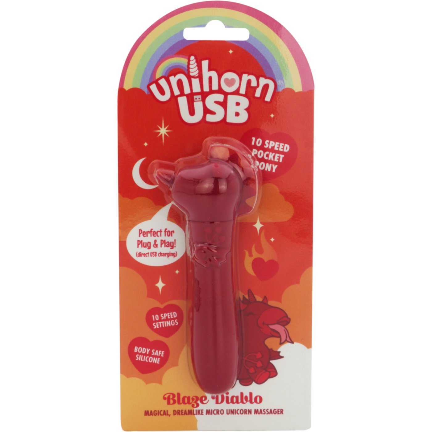 Unihorn USB Blaze Diablo Bullet Vibrator