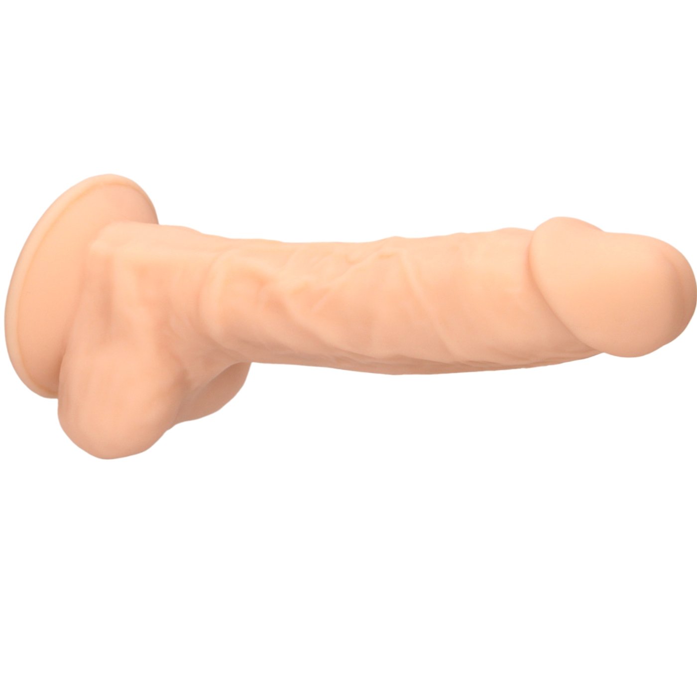 RealRock Realistic Silicone Dildo with Balls Flesh Pink 7 Inch