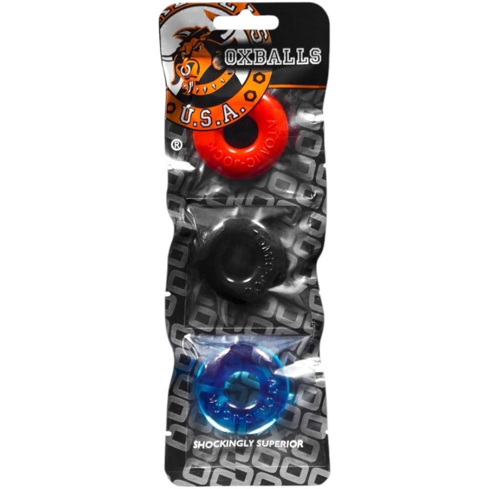 Oxballs Ringer Stretchy Cock Ring Set Multicolour (3 Pack)