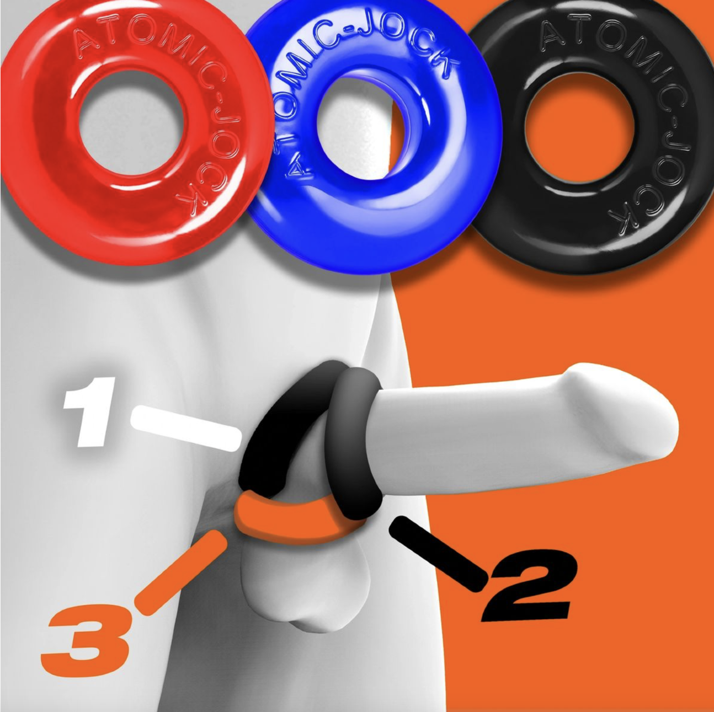 Oxballs Ringer Stretchy Cock Ring Set Multicolour (3 Pack)
