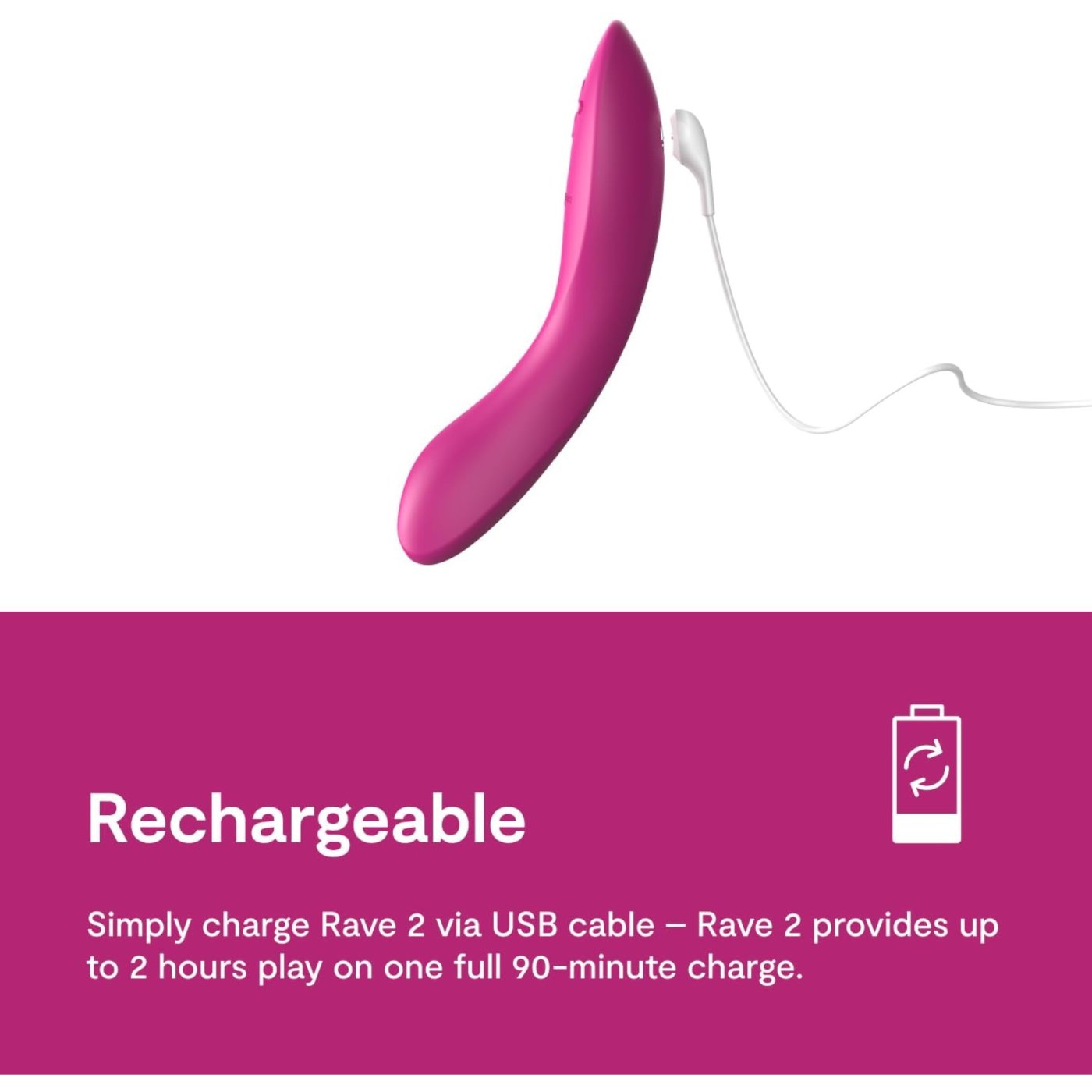 We-Vibe Rave 2 App Controlled G-Spot Vibrator for Couples