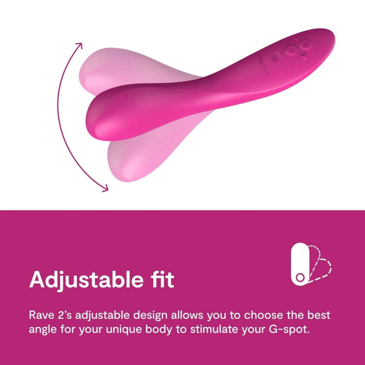 We-Vibe Rave 2 App Controlled G-Spot Vibrator for Couples