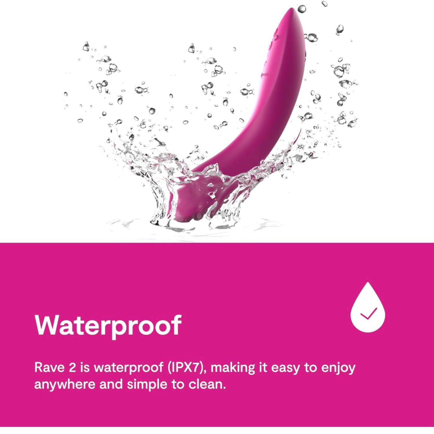 We-Vibe Rave 2 App Controlled G-Spot Vibrator for Couples
