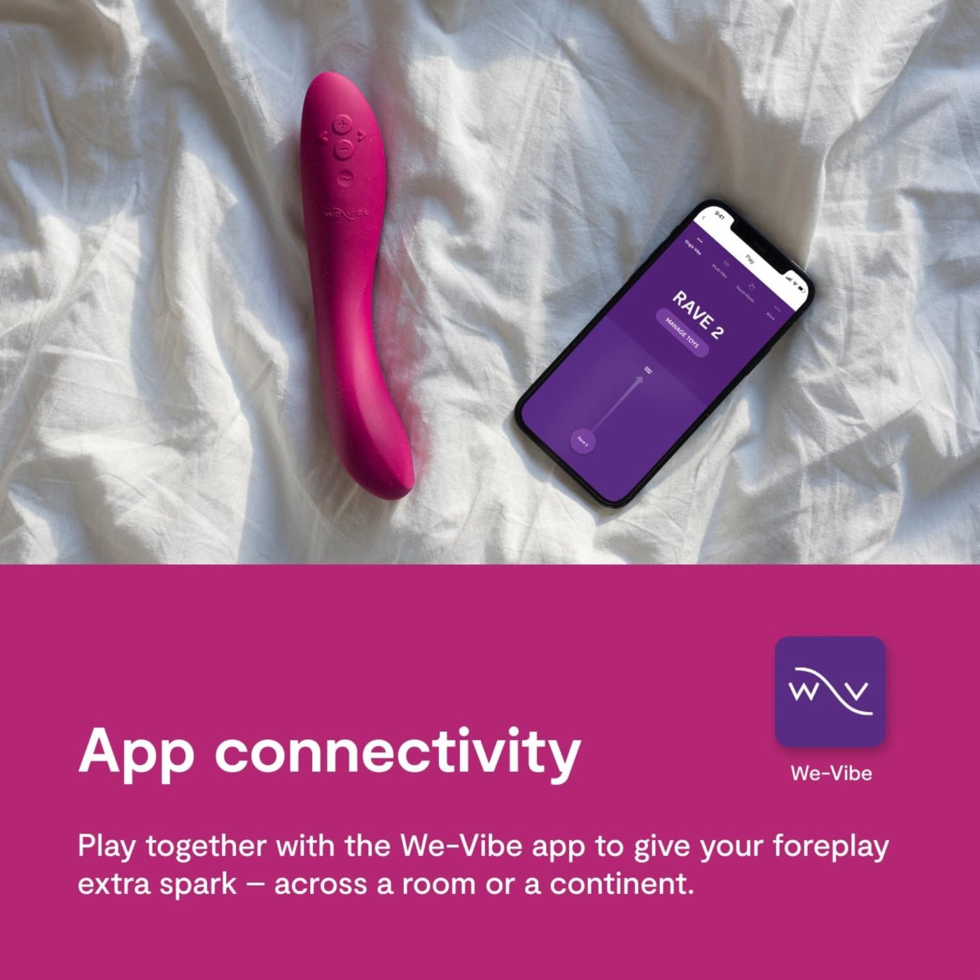 We-Vibe Rave 2 App Controlled G-Spot Vibrator for Couples