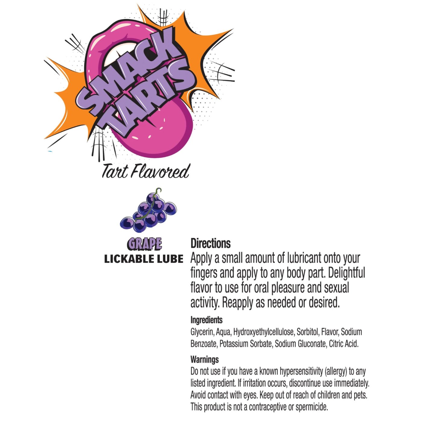SMACK Tarts Lickable Flavoured Lube 3ml