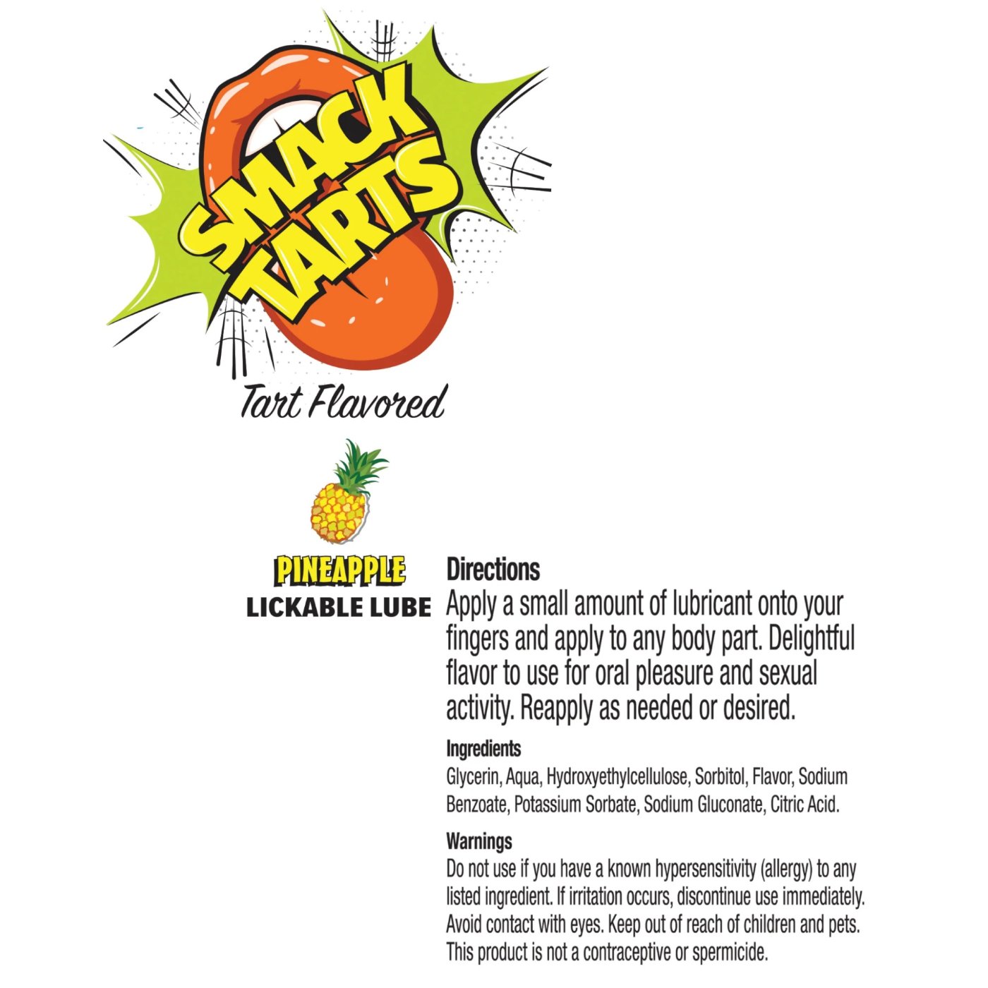 SMACK Tarts Lickable Flavoured Lube 3ml