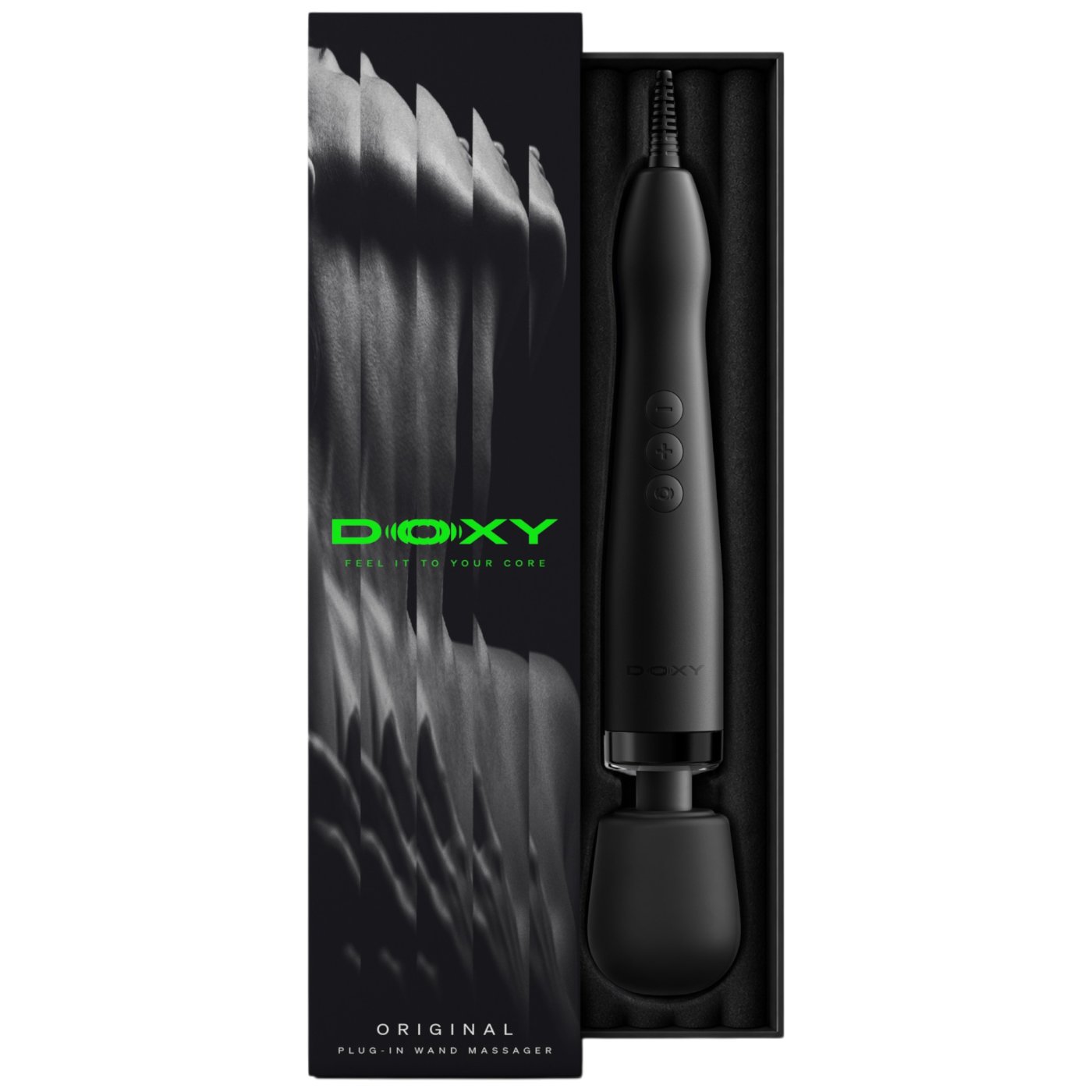 Doxy Original Plug-In Wand Vibrator Black