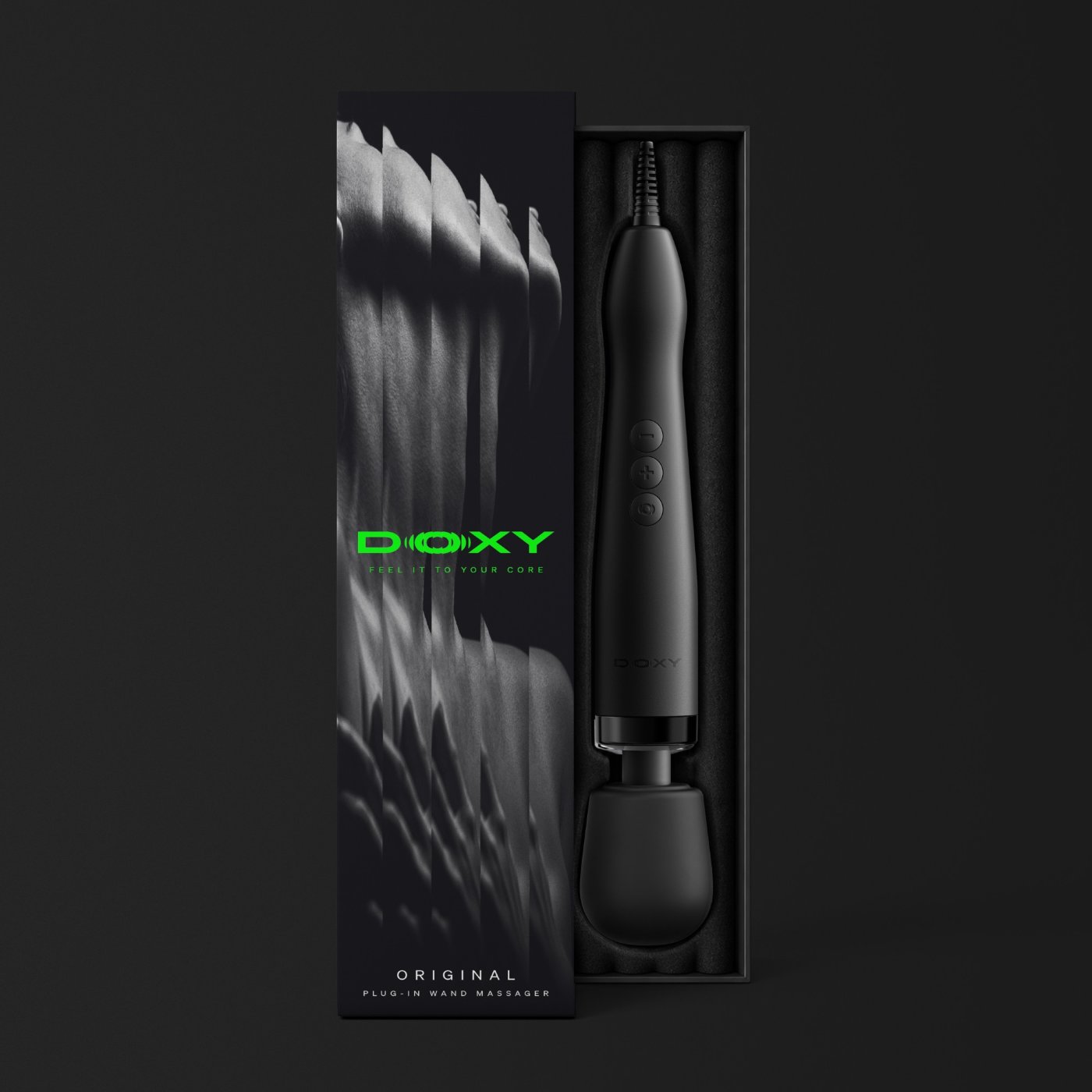 Doxy Original Plug-In Wand Vibrator Black