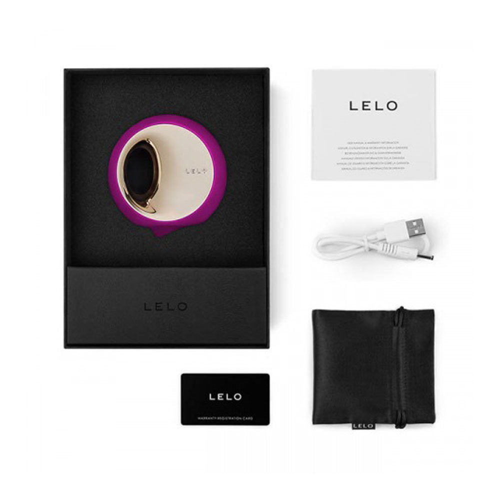 LELO Ora 3 Oral Sex Simulator Tongue Vibrator Deep Rose 