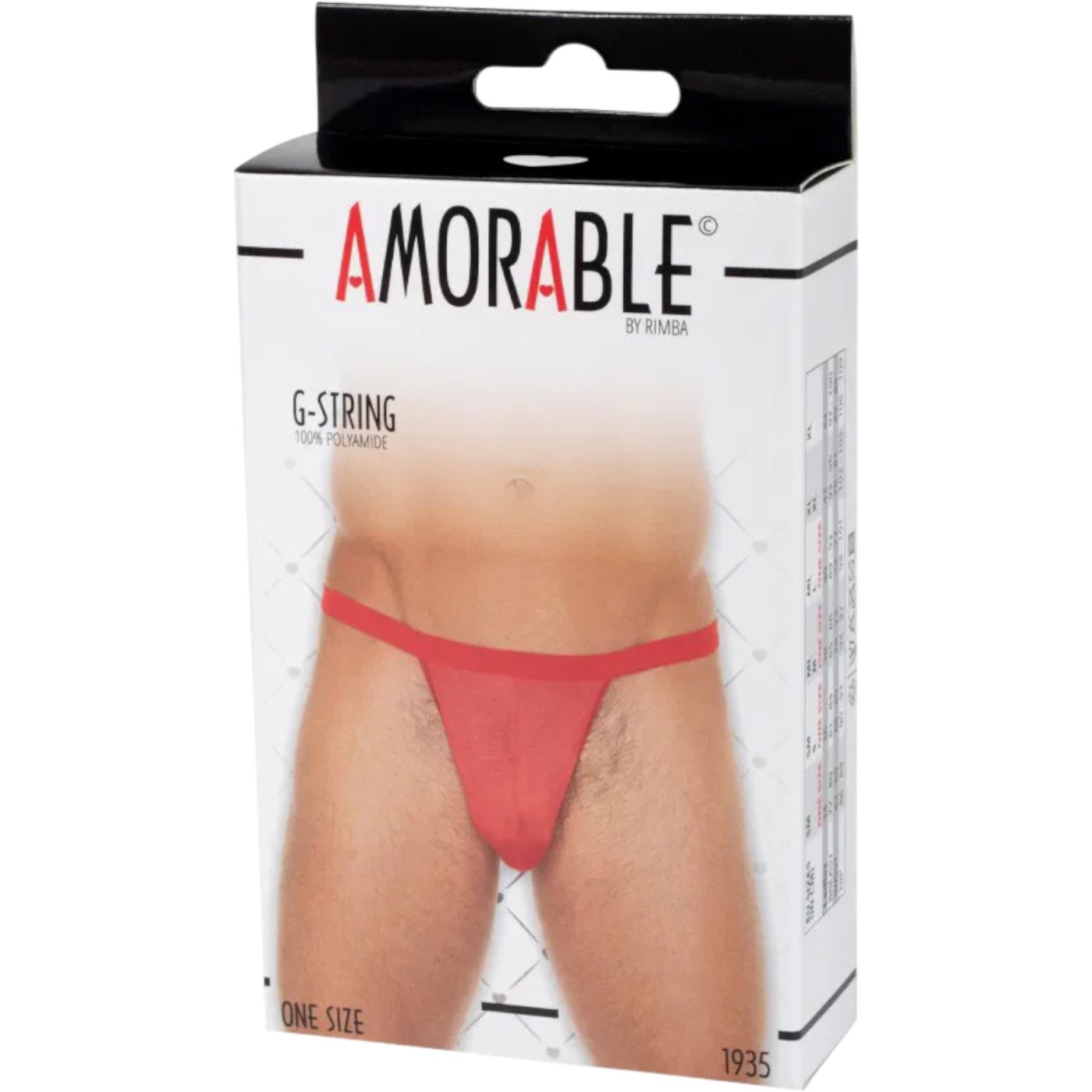 Rimba Men’s Red Sheer Mesh G-String