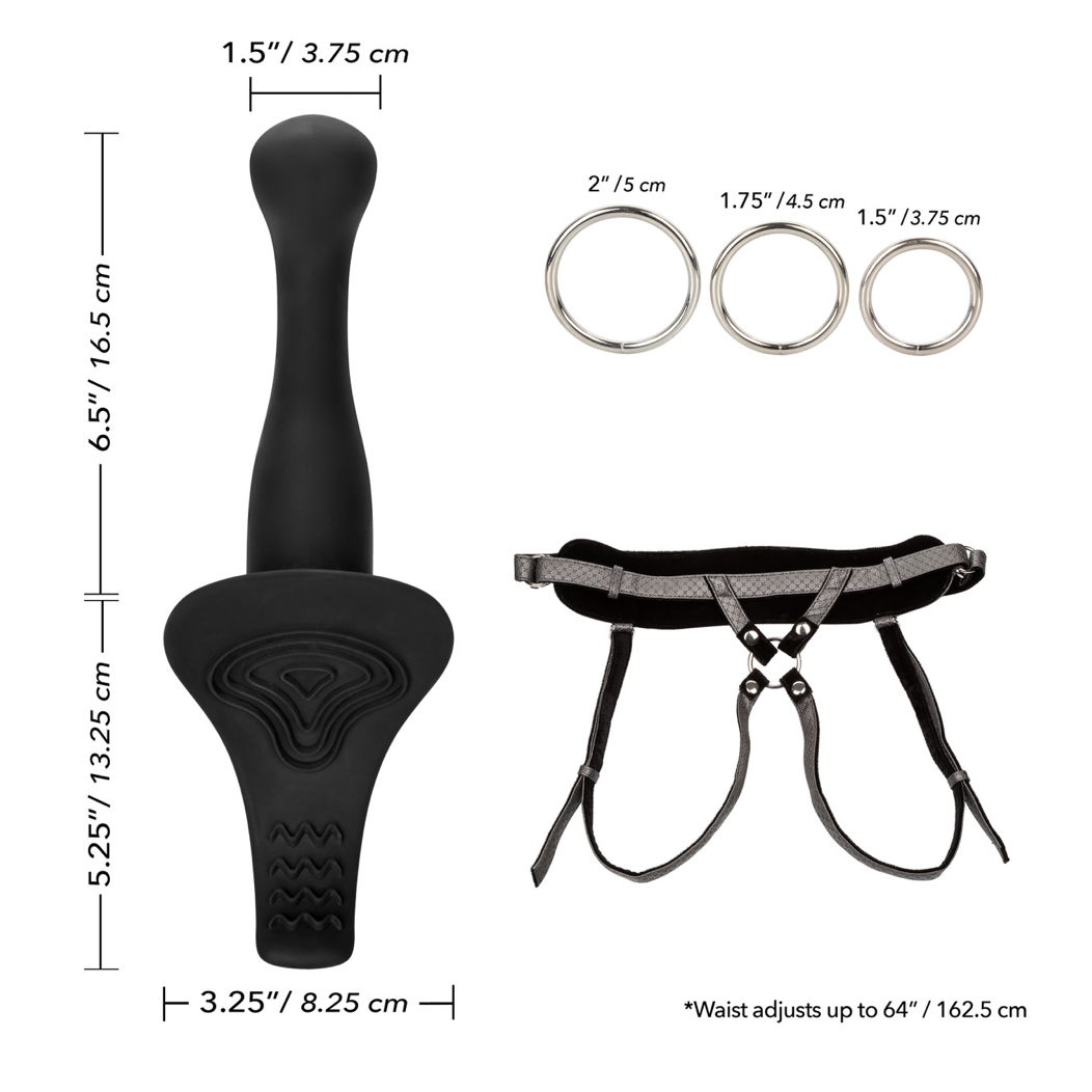 CalExotics The Royal Vibrating Set Crotchless Strap On Plus Vibrating Probe