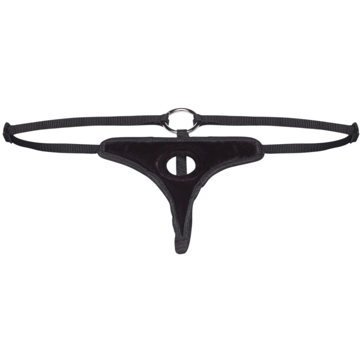 Lux Fetish Velvet Bikini Strap On Harness