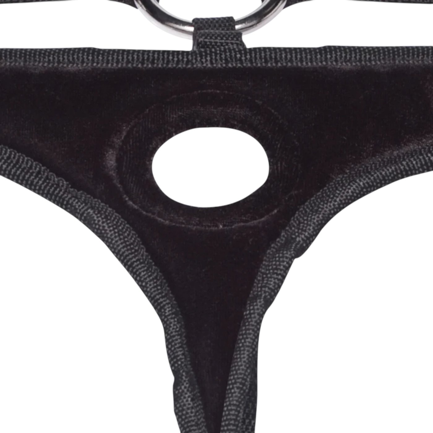 Lux Fetish Velvet Bikini Strap On Harness